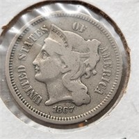 1867 Three Cent Nickel