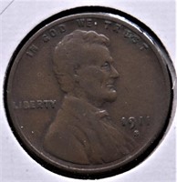 1911 S VF LINCOLN CENT
