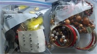 LARGE BAG OF FASHION JEWELRY