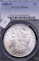 1885 O PCGS MS64 MORGAN DOLLAR