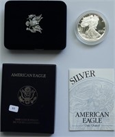 1994 PROOF SILVER EAGLE RARE W BOX PAPERS