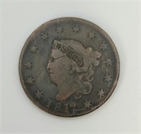 1817 CORONET HEAD LARGE CENT