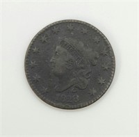 1828 CORONET HEAD LARGE CENT