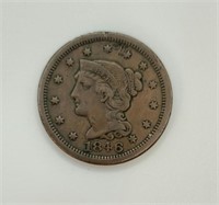 1846 BRAIDED HAIR LARGE CENT