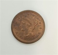 1856 BRAIDED HAIR LARGE CENT