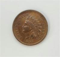 1864 INDIAN HEAD CENT WITH L ON RIBBON