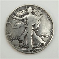 1939 WALKING LIBERTY HALF DOLLAR