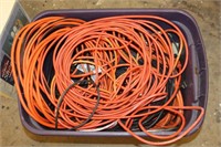 Lot 63: Box of Electrical Cords incl. Power Strips