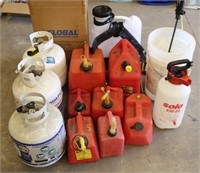 Lot 64: Gas Cans, Global Backpack Sprayer