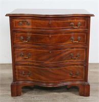 Georgian Style Serpentine Front Chest of Drawers