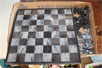 Lot 71: Marble Chess Set