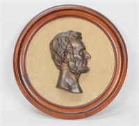 Abraham Lincoln Metal Cameo Plaque