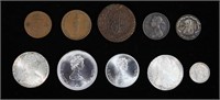 Grouping Of World Coins Some Sterling