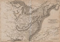 Edward Baines Map US Canadian Frontier 1816