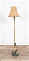 Rustic Deer Antler Floor Lamp