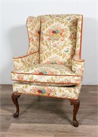 Queen Anne Style Wing Chair by Southwood
