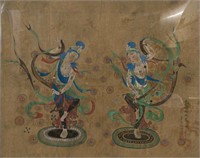 Chinese Dunhuang Sogdian Whirl Painting