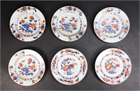 6 Imari Japanese Porcelain Plates
