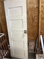 White antique door.