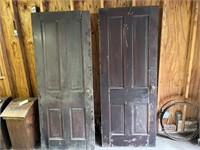 Two matching antique doors