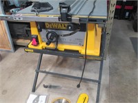 DeWalt table saw, stand