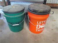 tool buckets with trays