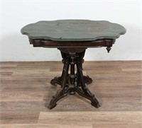 Aesthetic Movement Marble Top Parlor Table