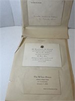 VINTAGE 1941 WHITE HOUSE FDR INVITATION WITH
