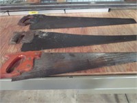 three hand saws