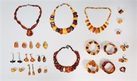Lot of Amber Jewelry