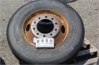 2 Commercial Truck Tires & Rims