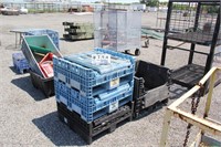 Lot of Poly/Plastic Collapsible Bins