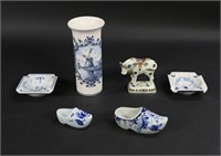 6 Pieces Delft Porcelain