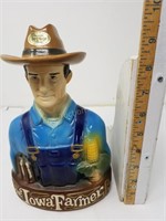 Ezra's Brooks Iowa Farmer Liquor Decanter 18S