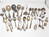 (2) Hanlontown Spoons & Other Silverware
