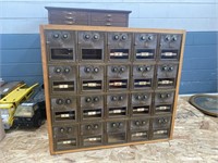 20 Slot Mailbox Cubbies Cabinet