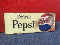 Pepsi Screen Door Sign Mfg By Stout Sign Co. St.