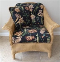 Lloyd Loom - Wicker Chair w/Cushions & Pillow