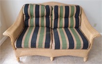 Lloyd Loom - Wicker Love Seat w/Cushions