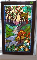 Stained Glass Creek w/Deer Wall Hanging