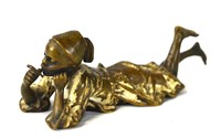 Vienna Bronze of A Smoking Boy