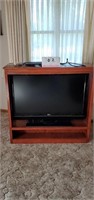 LG 42" 2008 TV  with Wood Cabinet