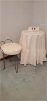 Vanity Stool & Occasional Table w/cover