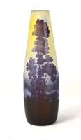 Galle Scenic Purple Vase