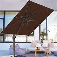 Viney BANQUET 10x10 ft Cantilever Umbrella Brown