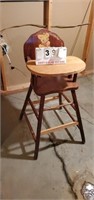 Antique Wooden Project Highchair