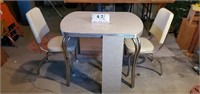 Retro 1950s Formica Table 2 Chairs
