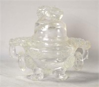 Chinese Rock Crystal Covered Censer