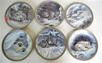 6 Pcs Porcelain Collector Plates by Duane Geisness