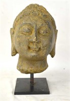 Chinese Carved Stone Buddha Head